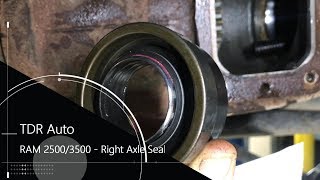 Ram 2500 3500 axle seal replacement by TDR Auto 94,379 views 4 years ago 12 minutes, 5 seconds