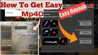 How To Get Easy Mp40 In Free Fire Permanent How To Get Easy Boyaah How To Get Free Mp40