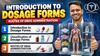 Introduction to Dosage Forms | Route of Administration & Classification of Dosage Forms | B. Phar... Update