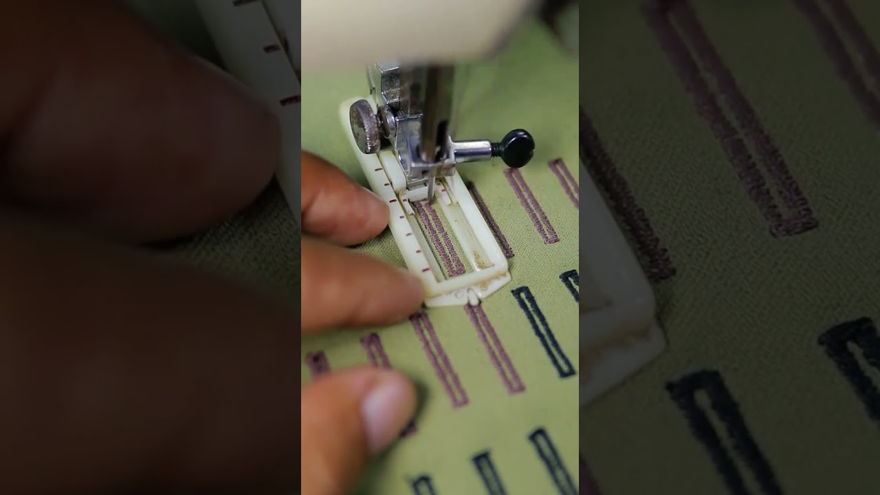 Easy Clean Buttonholes Using Special Sewing Machine 