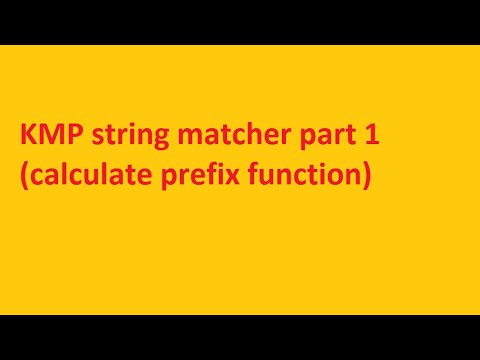 KMP string matcher