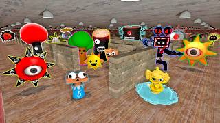 Underground Big Maze full of SPRUNKI Incredibox song phases in Gmod!