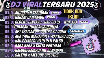 DJ TIKTOK TERBARU 2025 -DJ ANUGERAH TERINDAH🎵DJ GARAM DAN MADU FULL ALBUM