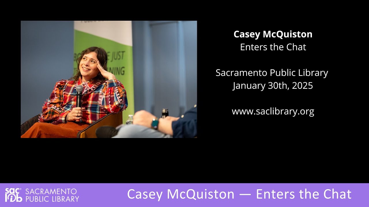 Casey McQuiston... Enters The Chat with Sacramento Public Library