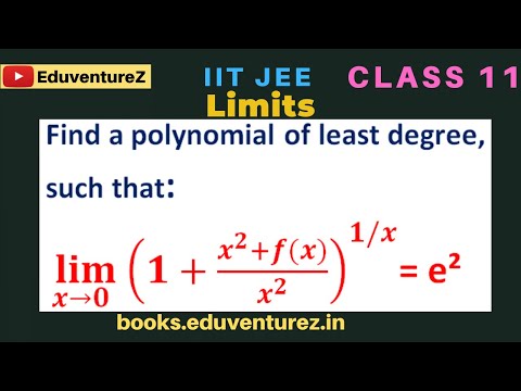 Find a polynomial of least degree such that: lim(x→0) (1+(x²+f(x))/x²)^(1/x) = e²