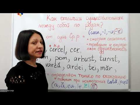 Как отличить существительные по родам в румынском языке.