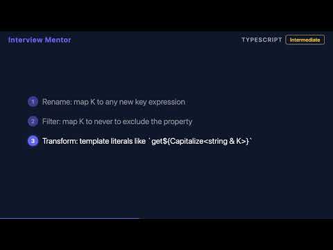 Remap Keys in TypeScript Mapped Types (as Clause)