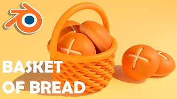 BASKET OF BREADS - BLENDER 3D MODELING 009