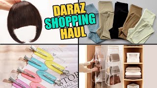 Daraz Shopping Haul🛍️ Women Yoga Pants, Tights, Bags Organizer, Hair Bangs, Fringe, Extension, Wig
