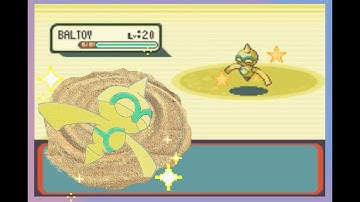Live Shiny Baltoy after 4,804 Random Encounters in Sapphire!