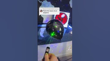 Point the laser at an airplane!?