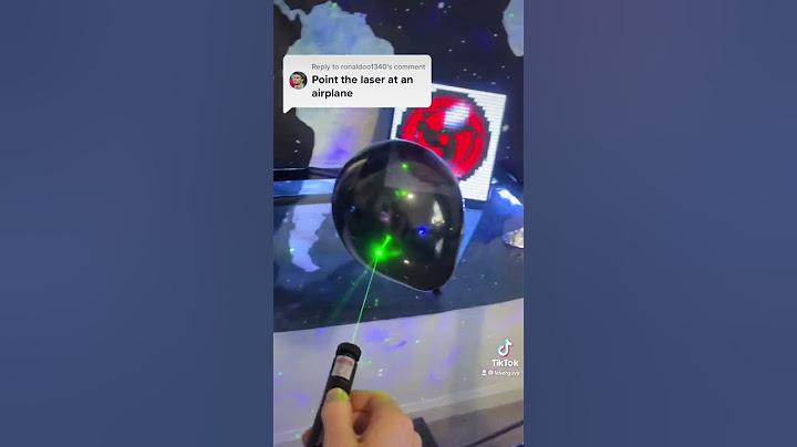 Point the laser at an airplane!?