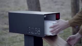The perfect mailbox design to accent a modern home. Personalize your modern mailbox designs for the everyday. Custom number 