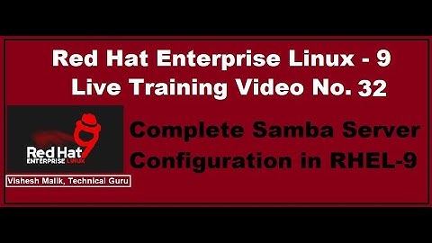 Configuration of Samba Server in RHEL - 9 | Samba Server in RHEL - 9 in Hindi