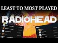 All radiohead songs least to most plays 2022