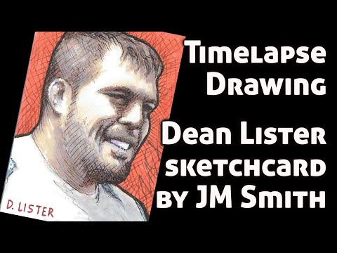 Drawing "The Boogeyman" Dean Lister - sketchcard by JM Smith