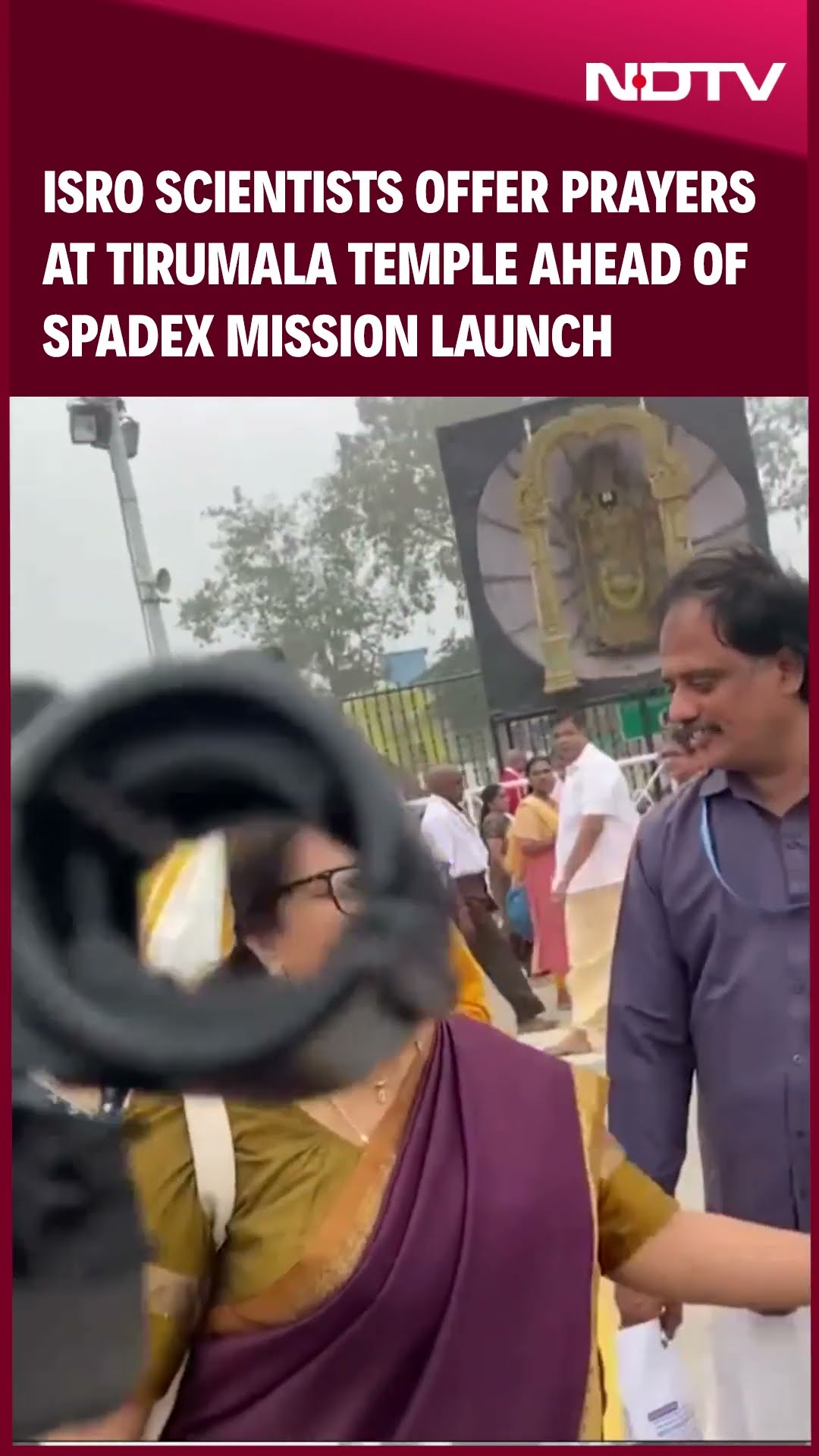 ISRO Scientists Offer Prayers at Tirumala Temple Ahead of SpaDeX Mission Launch