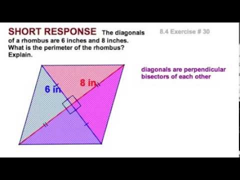 8.4 Rhombus Rectangle Square