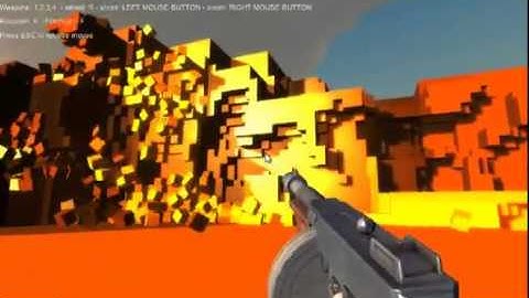 Gunjitsu - Voxel Engine FPS test.