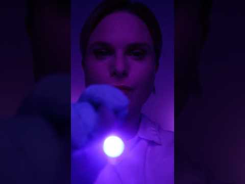 ASMR Light Test with Coloured Paddles - Cranial Nerve Exam