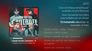 Cuando No Era Cantante Remix – El Bogueto, Anuel AA, Fuerza Regida, Yung Beef   Letra Completa