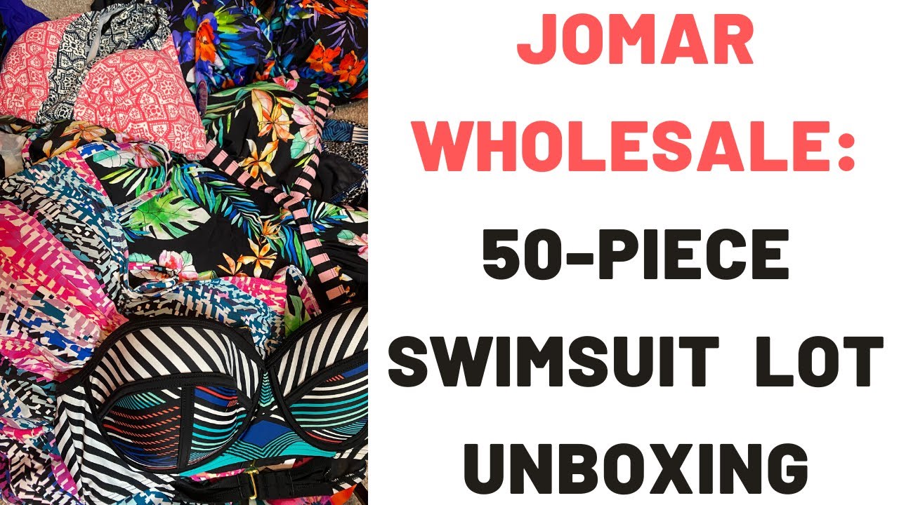 Jomar Wholesale: 50-Piece Plus Swimsuit Lot Unboxing