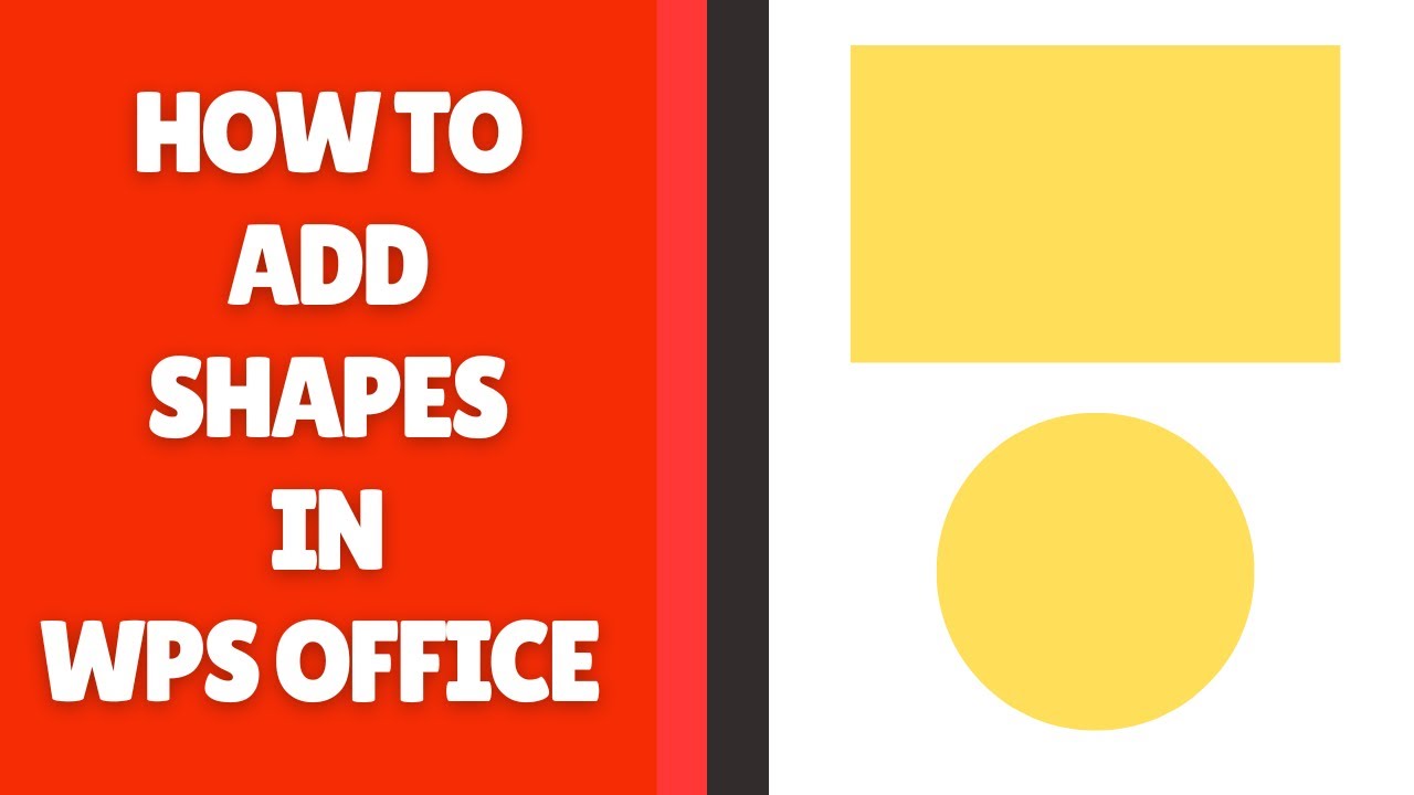 Как добавлять фигуры в WPS Office Writer