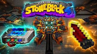 أوتوميشن لمود Oritech و Just Dire Things وخلصت مهام التير الرابع بالكامل | StoneBlock 4  Ep 18