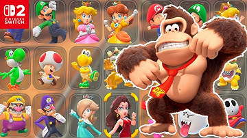 Mario Kart World - All Playable Characters (Secret Characters Included)