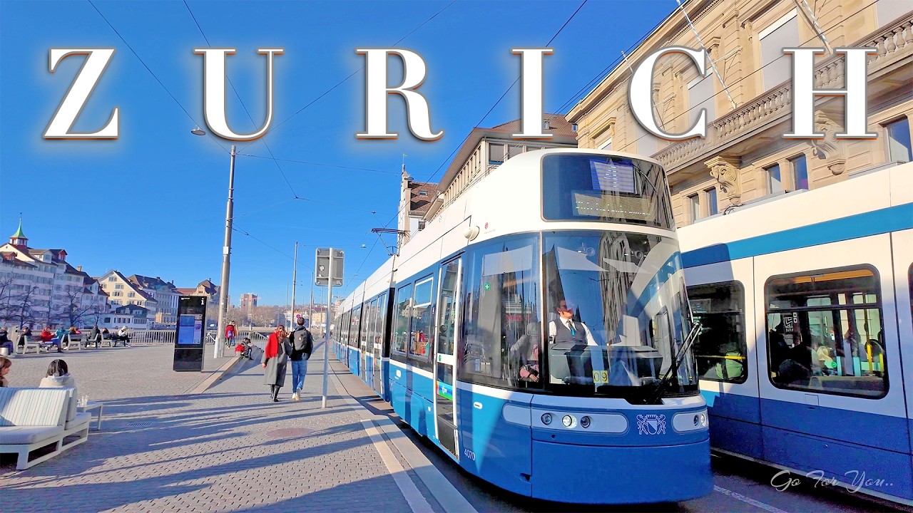 ZURICH SWITZERLAND 🇨🇭 Currently City Center Walking tour from Main Station to Lake / Old town 4K
