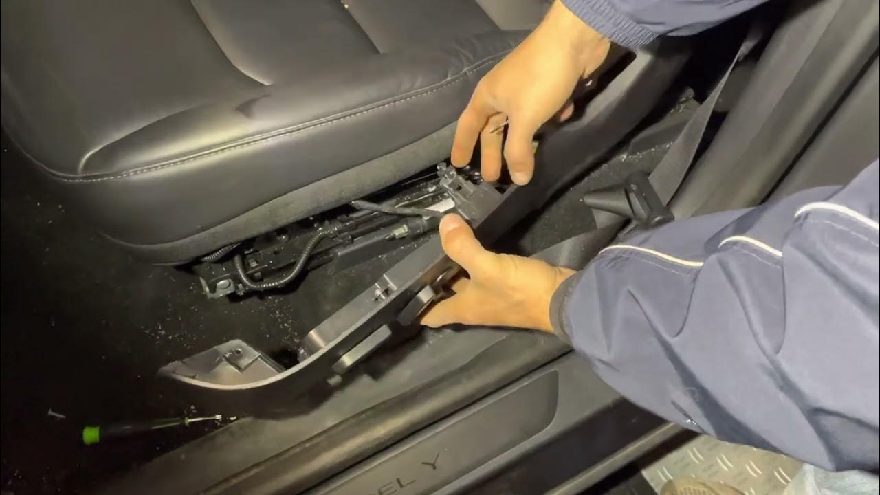 How to replace the seat belt buckle on Tesla model 3 and Y DIY - YouTube