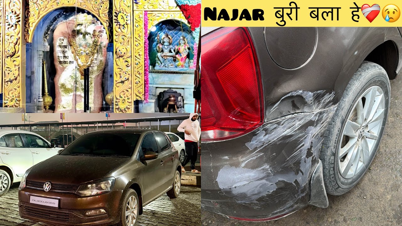 Trip पे निकलते ही अपनी Polo का Accident हो गया😢❤️‍🩹|Way to Mehandipur Balaji 🤲|| chikki0009 