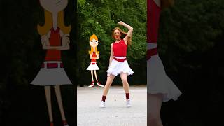 Dancing redhead cartoon characters: Part 10 CANDACE ❤️🤍 #phineasandferb #disney #dance