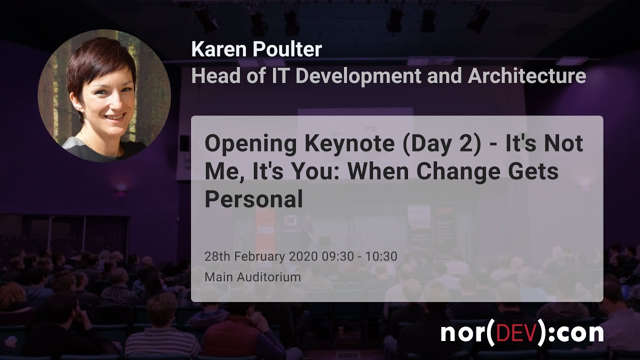 NorDevCon2020 Day 2 - Part 2 - Opening Keynote