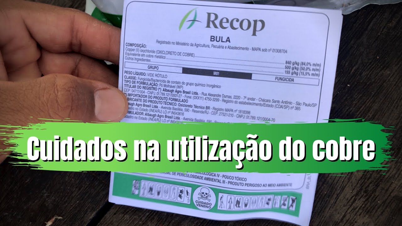 Por Que 🤔 e Como utilizar fungicidas a base de Cobre.
