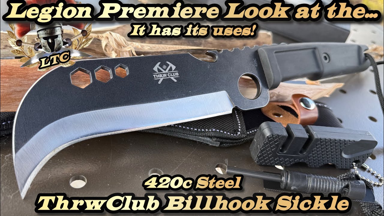 Премьера фильма «Легион»: взгляд на серп-секир ThrwClub из стали 420c