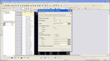 Statistics: Origin 8.1: Descriptive Statistics Part 3