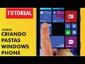 Como criar pastas na tela inicial no Windows Phone 8.1