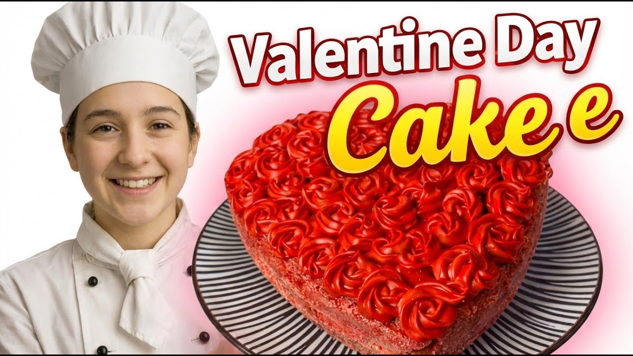 Valentine  Day Cake Without Oven | No Oven No Blender Valentine Special Cake