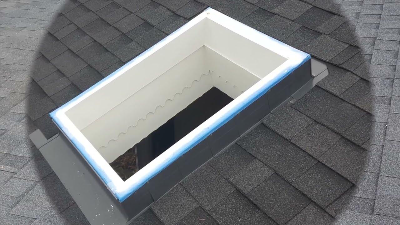 Skylight Replacement self flashing to Velux curb mount YouTube