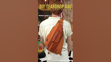DIY Teardrop Sling Bag | PDF Pattern | Easy Project #diy #sewing #teardrop #slingbag #bagmaking