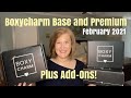 Boxycharm Base Box and Premium | February 2021 | Plus Add-Ons