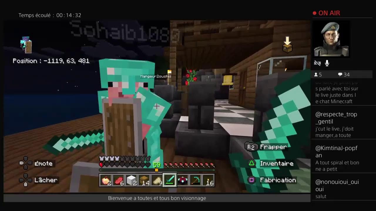 Minecraft:tu veux venir  jouer avec nous en attendant les 1000 abos ?