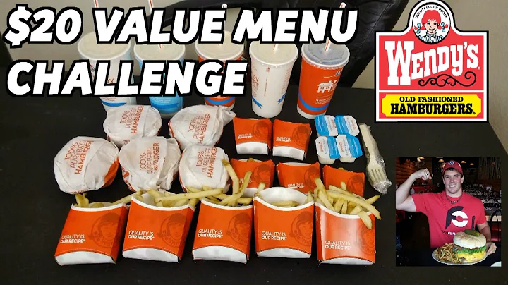 Wendys $20 Value Menu Challenge vs Randy Santel (4 for $4 X 5) | FreakEating