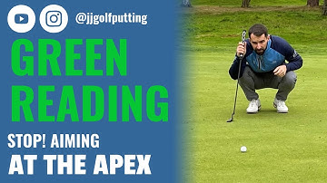 Stop AIMING your putts at the APEX!  -   JJ Putting : YouTube