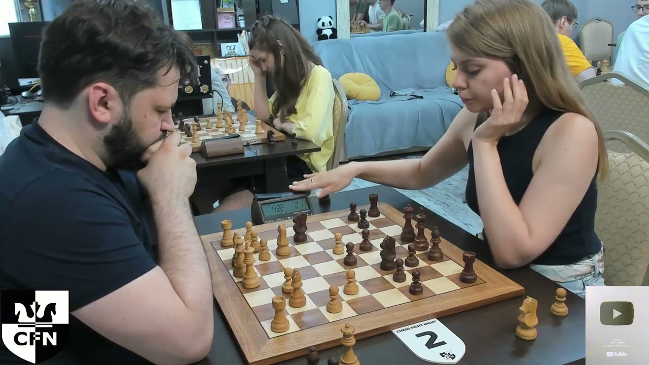 P. Gohshtein (1899) vs WFM M. Kiseljova (1858). Chess Fight Night. Blitz