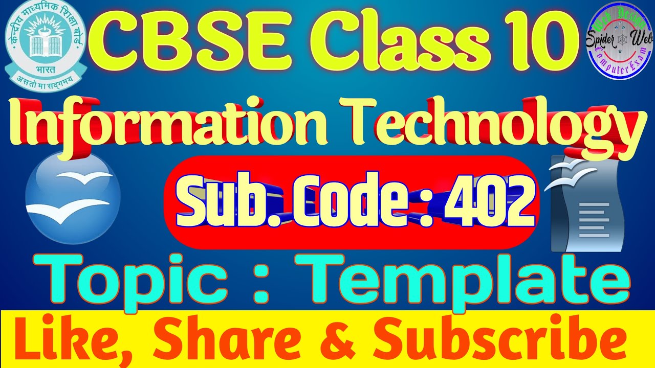 How to create template update template default template cbse xth