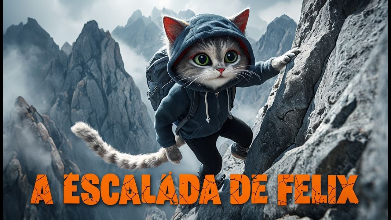 GATINHO FELIX EM UMA ESCALADA NO TOPO DO MUNDO!