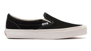 Shoe Vans Vault Originals 'Canvas' OG Classic Slip LX (Black) -