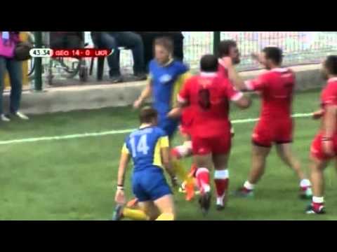 GEORGIA VS UKRAINE 33:3,machxaneli try [third try]